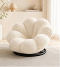Pouf Fauteuil Design « Nuage » Pivotant blanc