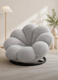 Pouf Fauteuil Design « Nuage » Pivotant gris