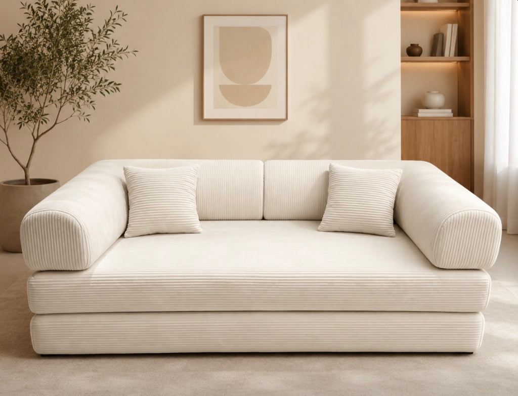 Canapé design contemporain blanc