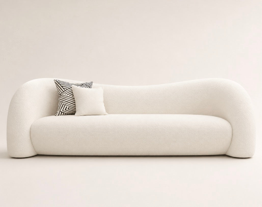 Canapé Design Minimaliste Bouclé